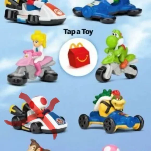 7 New 2022 Mario Kart McDonald Happy Meal Toys # 1-4 & #6-8 - Picture 9 of 9